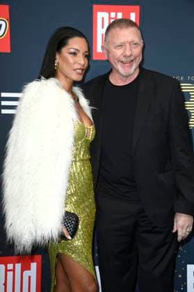Boris Becker with his wife Lilian de Carvalho Monteiro at the Place To B Party by BILD Constantin Film as part of the Berlinale 2025 at Restaurant Borchardt Berlin, 15 02 2025 Foto:xN.xKubelkax xFuturexImagex place_to_b_5250