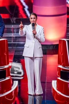 Melissa Khalaj at Final from The Voice Kids 2022 Vox TV Broadcast on 06 05 2022 at Studio H in Adlershof Berlin Berlin Germany