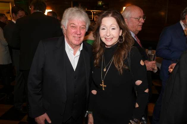 Rolf Zuckowski and Vicky Baroness from Ruffin Leandros to Guest at New Year reception Hamburg Abendblatt 2023 Funke Media at Hotel four Seasons on Wednesday 11 January 2023 in Hamburg HH Germany