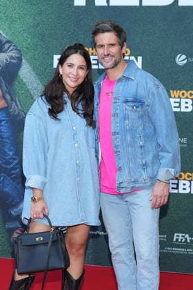 Chryssanthi Kavazi, Tom Beck at the Premiere from Weekend Rebels on 19 09 2023 at Zoo Palace in Berlin Berlin Germany