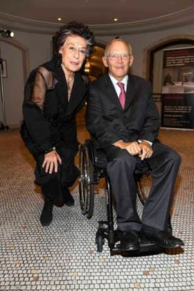 Lea Rosh, Wolfgang Schaeuble at the award Ceremony from Price for Civil courage against Right-wing radicalism, Anti-Semitism and Racism at Hotel Adlon Kempenski on 28 10 2019 in Berlin Berlin Germany Germany