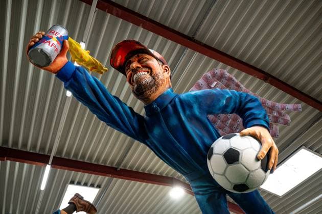 Mainz Presentation of motif float for Mainz Rose Monday parade Motif float Gives wings Jürgen Klopp is shown on a motif float The Mainz Carnival Association presented its motif float for the 2025 Rose Monday parade in Mainz Copyright: xEibner-Pressefoto FlorianxWiegandx EP_FWD