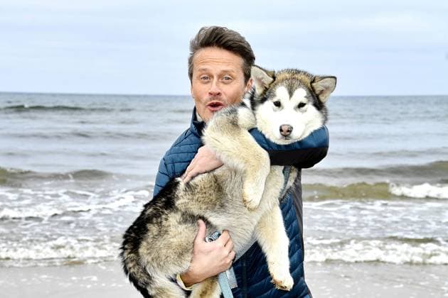 Roman Knizka at the Baltic Lights Sled Dog Race on 1 03 2025 in Heringsdorf on Usedom Baltic Lights Sled Dog Race 2025 on Usedom