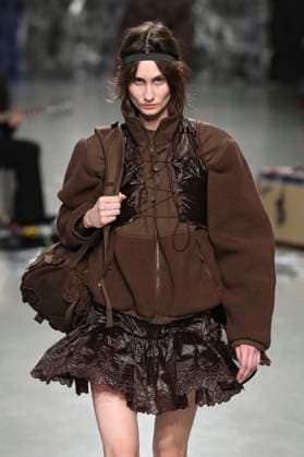 PFW - Cecilie Bahnsen Runway A model walks the runway during the Cecilie Bahnsen Womenswear Fall Winter 2025-2026 show as part of Paris Fashion at Palais De Tokyo on March 05, 2025 in Paris, France. Photo by Alain-Gil Gonzalez ABACAPRESS.COM Paris France  Copyright: xGonzalezxAlain-Gil ABACAx
