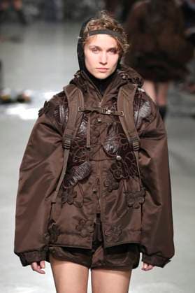 PFW - Cecilie Bahnsen Runway A model walks the runway during the Cecilie Bahnsen Womenswear Fall Winter 2025-2026 show as part of Paris Fashion at Palais De Tokyo on March 05, 2025 in Paris, France. Photo by Alain-Gil Gonzalez ABACAPRESS.COM Paris France  Copyright: xGonzalezxAlain-Gil ABACAx