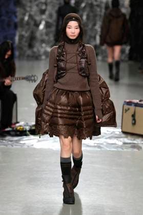 PFW - Cecilie Bahnsen Runway A model walks the runway during the Cecilie Bahnsen Womenswear Fall Winter 2025-2026 show as part of Paris Fashion at Palais De Tokyo on March 05, 2025 in Paris, France. Photo by Alain-Gil Gonzalez ABACAPRESS.COM Paris France  Copyright: xGonzalezxAlain-Gil ABACAx