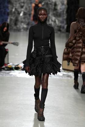 PFW - Cecilie Bahnsen Runway A model walks the runway during the Cecilie Bahnsen Womenswear Fall Winter 2025-2026 show as part of Paris Fashion at Palais De Tokyo on March 05, 2025 in Paris, France. Photo by Alain-Gil Gonzalez ABACAPRESS.COM Paris France  Copyright: xGonzalezxAlain-Gil ABACAx