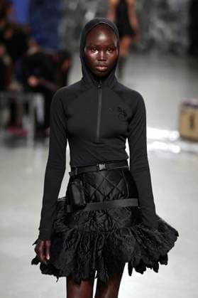 PFW - Cecilie Bahnsen Runway A model walks the runway during the Cecilie Bahnsen Womenswear Fall Winter 2025-2026 show as part of Paris Fashion at Palais De Tokyo on March 05, 2025 in Paris, France. Photo by Alain-Gil Gonzalez ABACAPRESS.COM Paris France  Copyright: xGonzalezxAlain-Gil ABACAx