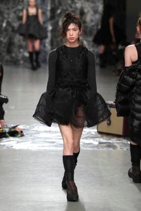 PFW - Cecilie Bahnsen Runway A model walks the runway during the Cecilie Bahnsen Womenswear Fall Winter 2025-2026 show as part of Paris Fashion at Palais De Tokyo on March 05, 2025 in Paris, France. Photo by Alain-Gil Gonzalez ABACAPRESS.COM Paris France  Copyright: xGonzalezxAlain-Gil ABACAx