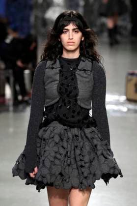 PFW - Cecilie Bahnsen Runway A model walks the runway during the Cecilie Bahnsen Womenswear Fall Winter 2025-2026 show as part of Paris Fashion at Palais De Tokyo on March 05, 2025 in Paris, France. Photo by Alain-Gil Gonzalez ABACAPRESS.COM Paris France  Copyright: xGonzalezxAlain-Gil ABACAx