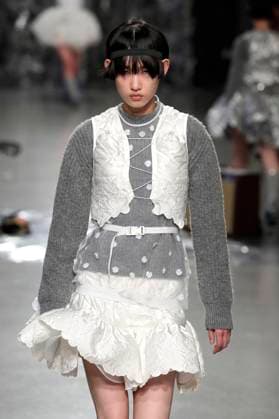 PFW - Cecilie Bahnsen Runway A model walks the runway during the Cecilie Bahnsen Womenswear Fall Winter 2025-2026 show as part of Paris Fashion at Palais De Tokyo on March 05, 2025 in Paris, France. Photo by Alain-Gil Gonzalez ABACAPRESS.COM Paris France  Copyright: xGonzalezxAlain-Gil ABACAx