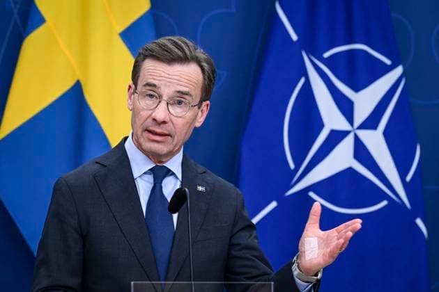 STOCKHOLM, SWEDEN 20250307 Prime Minister Ulf Kristersson during Fridays press conference on the security situation after the governments meeting with the leaders of all parliamentary parties STOCKHOLM SWEDEN x10030x  Copyright: xJonasxEkströmer TTx PK ULF KRISTERSSON OM SÄKERHETSLÄGET d4r_onbyPps