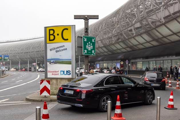 Düsseldorf Airport Terminal Exterior View 11 03 2025 Düsseldorf, North Rhine-Westphalia, NRW, Germany, Europe