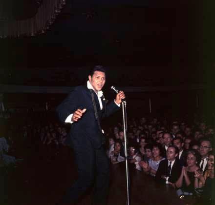 Chubby Checker performing, circa 1961. Hollywood CA USA  34795003THA