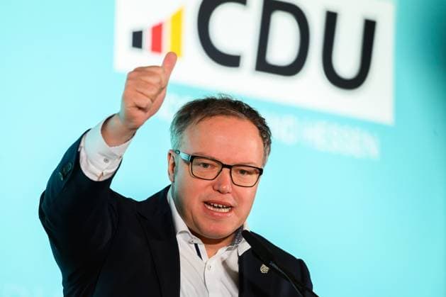 CDU Hesse conference 14 03 2025 Fulda Hesse Spring conference of the CDU Hesse at the Maritim Hotel In the picture Minister President of the Federal State of Thuringia, Mario Voigt Fulda Fulda Hesse Germany