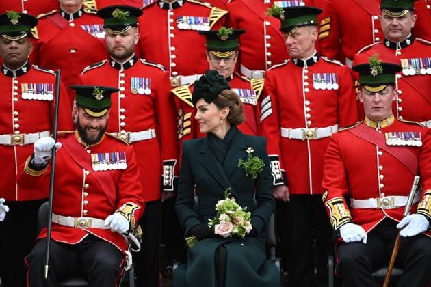 Bilder des Jahres 2025, Entertainment 03 März Entertainment Themen der Woche KW12 Catherine, Princess of Wales, attends The Irish Guards St. Patrick s Day Parade Catherine, Princess of Wales, attends The Irish Guards St. Patrick s Day Parade at Wellington Barracks, London, England, UK on Monday 17 March, 2025., Credit:Eddie Mulholland for The Telegraph Avalon UK, London Copyright: xEddiexMulhollandxforxThexTelegraphx xAvalonx 0976614468