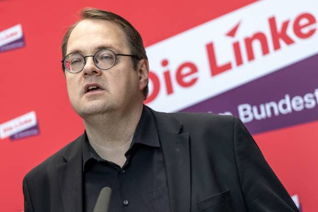Statement Die Linke Sören Pellmann at a statement Die Linke on 17 03 25 in Berlin Berlin Germany Paul Löbe Haus
