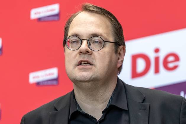 Statement Die Linke Sören Pellmann at a statement Die Linke on 17 03 25 in Berlin Berlin Germany Paul Löbe Haus