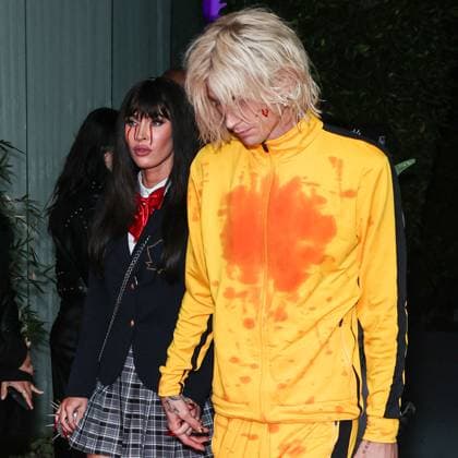 (FILE) Megan Fox and Machine Gun Kelly welcome baby girl (FILE) Megan Fox and Machine Gun Kelly welcome baby girl on Thursday, March 27, 2025. BEVERLY HILLS, LOS ANGELES, CALIFORNIA, USA - OCTOBER 27: American actress Megan Fox and boyfriend American rapper and singer-songwriter Machine Gun Kelly (Colson Baker) arrive at Darren Dzienciol s Pop Icons Halloween Party 2023 Presented By Solisca Tequila and PATH Water held at a Private Residence on October 27, 2023 in Beverly Hills, Los Angeles, California, United States. Private Residence, Beverly Hills, Los Angeles, California, USA California United States Copyright: xImagexPressxAgencyx originalFilename: collin-filemega250327_npW7D.jpg