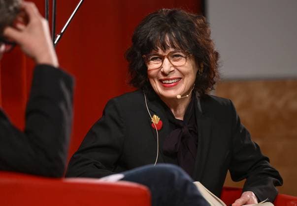 Reading by Monika Helferin the parish hall in BAd Ischl, as part of the cultural institution Ship of Literature, photographed on 28 03 25 The picture shows the Austrian writer and recipient of the Austrian Cross of Honor for Science and Art I Cl