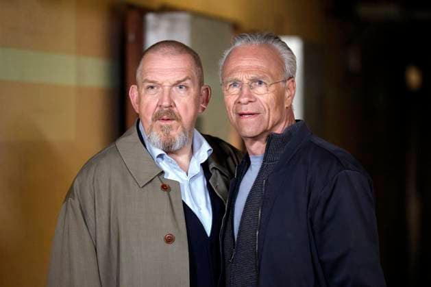 The Tatort actors Dietmar Bär Freddy Schenk and Klaus J Behrendt Max Ballauf at a photo session for the 96 Cologne Tatort Die letzten Menschen von Köln in the Kalk Post underground station with adjoining bunker Cologne, 25 03 2025 NRW Germany Copyright: xChristophxHardtx