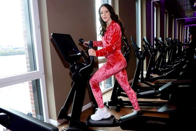Jasmin Wagner at the opening of the Sports Club Hafencity in Westfield Hamburg Überseequartier Hamburg, 08 04 2025 Foto:xgbrcix xFuturexImagex sports_club_5419