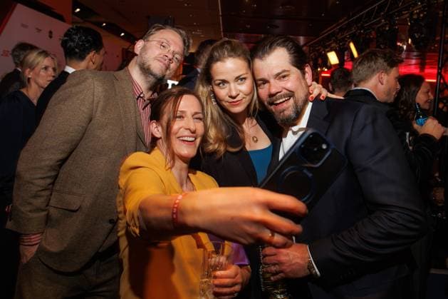 B Z Kulturpreis award ceremony Marc Schubring, Ulrike Frank, Jessica Ginkel and Daniel Fehlow at the B Z Kulturpreis 2025 at the Theater am Potsdamer Platz on 08 04 2025 in Berlin Copyright: xEventpressxKochanx