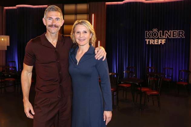 Micky Beisenherz and Susan Link at the recording of the WDR talk show Kölner Treff in WDR Studio BS 3 Cologne, 11 04 2025 Foto:xgbrcix xFuturexImagex koelner_treff1104_5448
