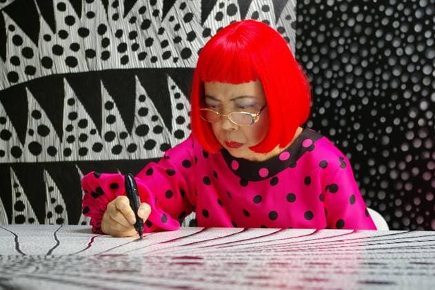 Kusama: Infinity (2018) - filmstill Kusama: Infinity (2018) Artist Yayoi Kusama drawing - - - EDITORIAL USE ONLY Copyright: xTokyoxLeexProductions,xInc.x