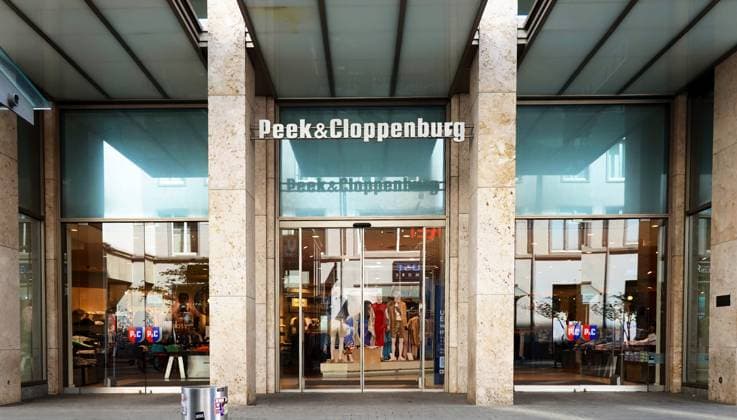 Entrance Peek Cloppenburg store in Hanover Am Kröpcke seen on 16 04 2025