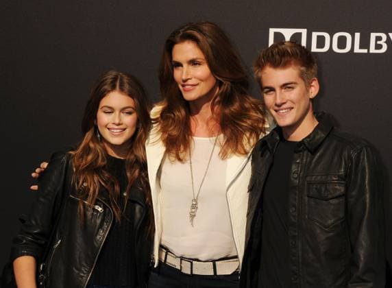 Disney s Tomorrowland - Los Angeles Premiere - Arrivals ANAHEIM, CA - MAY 09: (L-R) Kaia Gerber, model Cindy Crawford and Presley Gerber attend Disney s Tomorrowland - Los Angeles Premiere at AMC Downtown Disney 12 Theater on May 9, 2015 in Anaheim, California. CAP ROT TM TM ROT Anaheim CA USA Copyright: xTonyxMichaels ROT CapitalxPicturesx