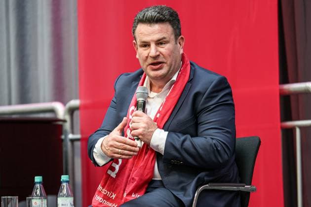 39 German Protestant Kirchentag Hall 17 Panel discussion Human friendly automation with Hubertus Heil, Acting Federal Minister of Labor Hannover Exhibition Grounds Lower Saxony, Hannover Region Germany