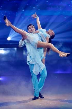 Golf pro Diego Pooth and dancer Ekaterina Leonova at the 18th season of the RTL dance show Lets Dance at the Coloneum Cologne, 02 05 2025 NRW Germany Copyright: xChristophxHardtx
