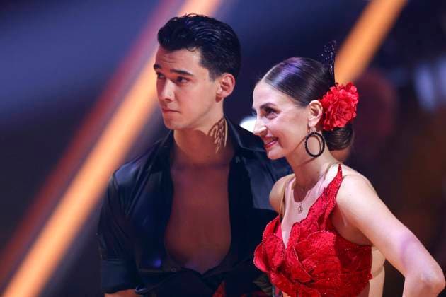Golf pro Diego Pooth and dancer Ekaterina Leonova at the 18th season of the RTL dance show Lets Dance at the Coloneum Cologne, 02 05 2025 NRW Germany Copyright: xChristophxHardtx