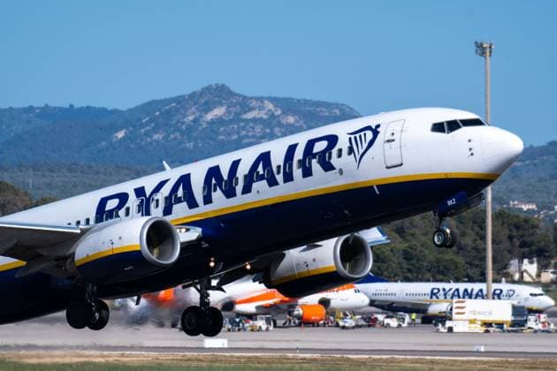 20250504 Airport Palma de Mallorca PALMA DE MALLORCA, SPAIN MAY 4 2025 Airline Buzz Ryanair branded Boeing 737 NG Max MSN 34987 SP RKZ at Airport Palma de Mallorca on May 4, 2025 in Palma de Mallorca, Palma de Mallorca Baleares Spain