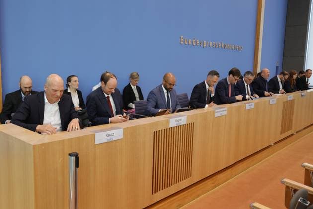 Germany, Berlin, Federal Press Conference, Topic Government Press Conference