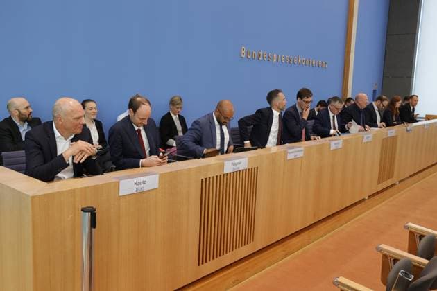 Germany, Berlin, Federal Press Conference, Topic Government Press Conference