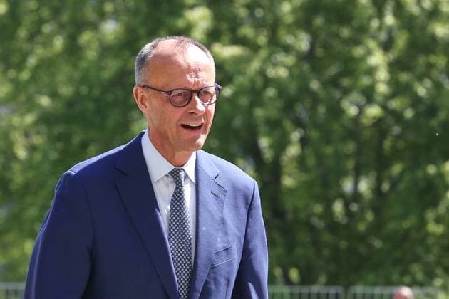 Berlin, Germany, 13 05 2025 Federal Chancellery Reception of the Greek Prime Minister by the German Chancellor Federal Chancellor Friedrich Merz CDU Copyright: xdtsxNachrichtenagenturx dts_66668