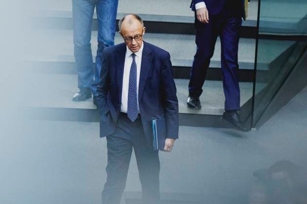 Friedrich Merz CDU , Federal Chancellor, taken during the session of the German Bundestag in Berlin, 14 05 2025 Berlin Germany Copyright: xFlorianxGaertnerx
