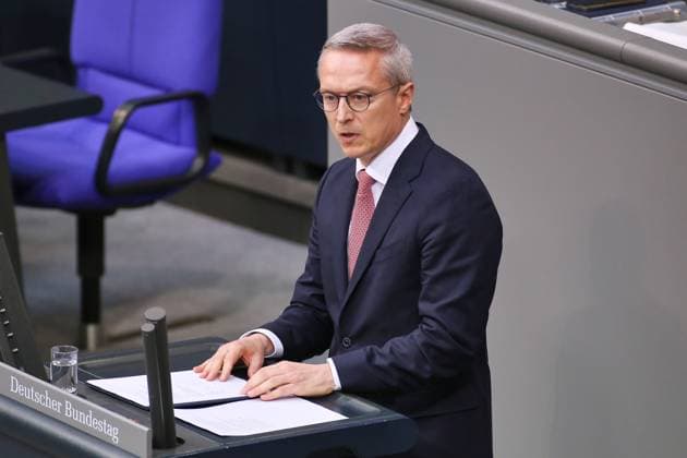 Berlin, Germany, 16 05 2025 German Bundestag 5 Bundestag session Digitalization Minister Karsten Wildberger, non-party, delivers a speech Copyright: xdtsxNachrichtenagenturx dts_67359