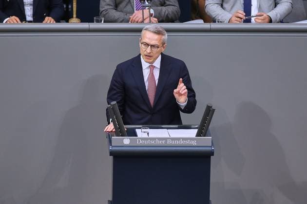 Berlin, Germany, 16 05 2025 German Bundestag 5 Bundestag session Digitalization Minister Karsten Wildberger, non-party, delivers a speech Copyright: xdtsxNachrichtenagenturx dts_67361