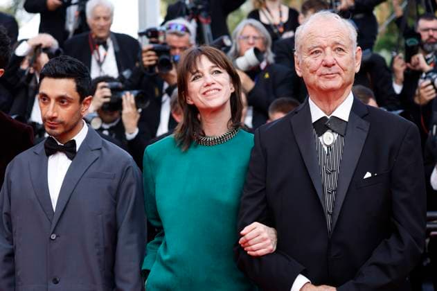 Riz Ahmed, Charlotte Gainsbourg and Bill Murray at the premiere of the feature film The Phoenician Scheme The Phoenician Masterstroke at the Festival de Cannes 2025 78 Cannes International Film Festival at the Palais des Festivals Cannes, 18 05 2025 Foto:xD.xBedrosianx xFuturexImagex phoenician_5545