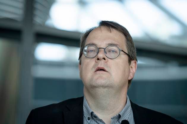 Press statement, Bundestag, parliamentary group, Die Linke press statement, Bundestag, Die Linke, parliamentary group leader, Sören Pellmann Berlin Berlin GER