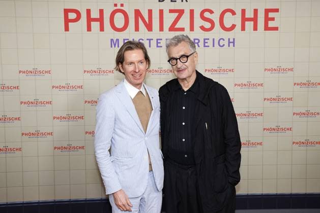 Wes Anderson and Wim Wenders at The Phoenician Masterstroke movie premiere on 22 05 2025 in Berlin The Phoenician Masterstroke movie premiere in Berlin
