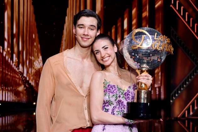Professional golfer Diego Pooth and dancer Ekaterina Leonova win the final of the 18th season of the RTL dance show Lets Dance at the Coloneum Cologne, 23 05 2025 NRW Germany Copyright: xChristophxHardtx