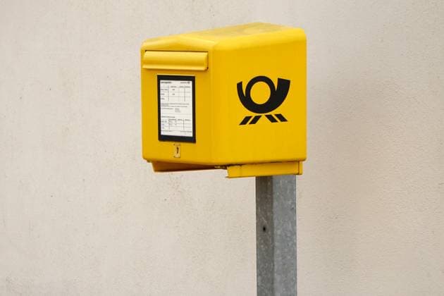 Letter postage, By post, Gelber Mailbox the Germans Post 1131603040