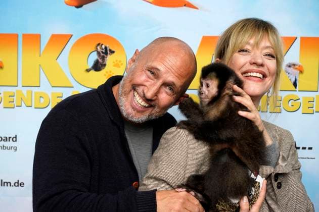Benno Fürmann and Heike Makatsch at the premiere of the movie Akiko the Flying Monkey at the Filmtheater am Friedrichshain Berlin, 25 05 2025 Foto:xT.xBartillax xFuturexImagex akiko_5544