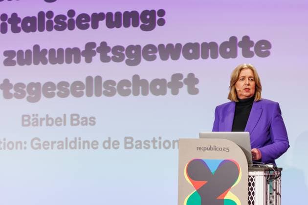 Bärbel Bas Federal Minister of Labor and Social Affairs , 26 05 2025, Berlin Germany , Event, Conference, re publica xprx