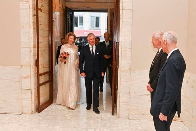 Belgian Royals - Queen Elisabeth Competition Brussels, Belgium. 26 may 2025 : Their Majesties Queen Mathilde and King Philippe during a concert of the Queen Elisabeth Competition in the Bozar of Brussels. Credit : F.Andrieu Agencepeps CC . Brussels Belgium  Copyright: xContentxCurationx F.Andrieu Agencepeps CCx