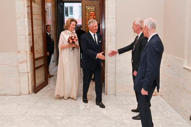 Belgian Royals - Queen Elisabeth Competition Brussels, Belgium. 26 may 2025 : Their Majesties Queen Mathilde and King Philippe during a concert of the Queen Elisabeth Competition in the Bozar of Brussels. Credit : F.Andrieu Agencepeps CC . Brussels Belgium  Copyright: xContentxCurationx F.Andrieu Agencepeps CCx